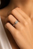 Anello Vidali Gioielli Donna in Oro bianco Diamante 0.50 Ct ANOR-108-34 - ANOR-108-34
